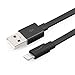 [Apple MFi Certified ] Yellowknife 2 Pack 3.3ft 1m Unique Flat Lightning to USB Cable Sync Charger for iPhone 6 /6s /6 plus /6s plus /SE /5 /5s/5c , iPad /Mini /Air /pro, iPod Nano (Black and White)