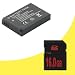 LP-E10 Lithium Ion Replacement Battery + 16GB SDHC Memory Card for Canon EOS Rebel T3 Digital SLR Camera DavisMAX Bundle