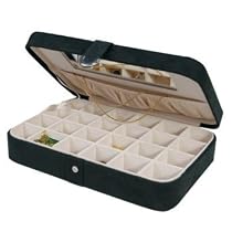 Mele Rene Black Suede Jewelry Box 545-62M
