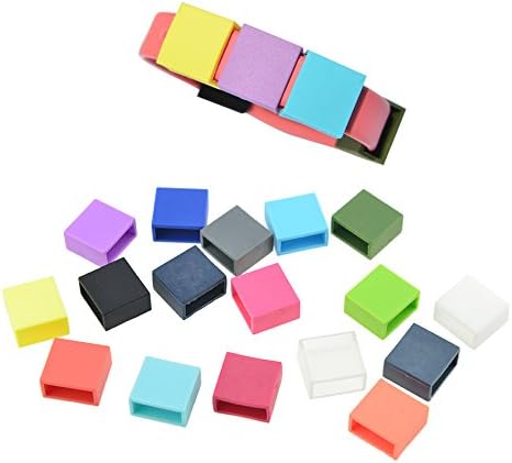 Fasteners for Fitbit Flex by Purple Penguin, 17 Pieces, Silicone Wristband, Wireless Activity, Easily Fits Charge, Comes in Multiple Colors, Never Lose Your Bands Again. Secure Yours Today!