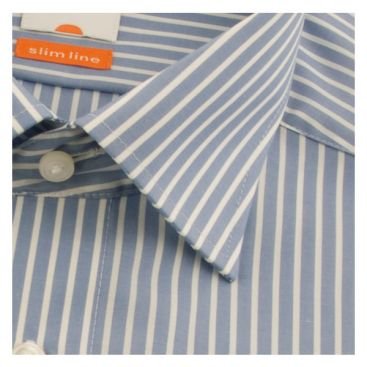 OLYMP Luxor slim line Kent blau wei� Fondstreifen 0338 64 15 - 46