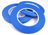 Fine Line Masking Tape, Acrylic, High Temperature, 3mm x 55 meters, INDASA, Bodyshop/Garage - FREE FIRST CLASS UK POSTAGE!