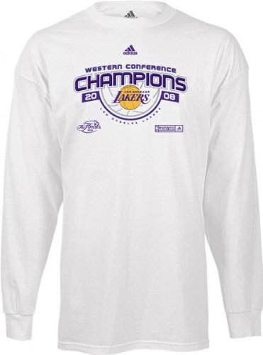 Los Angeles Lakers 2008 Western Conference Champions Locker Room Long Sleeve T-Shirt
