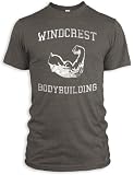 41jHPAp8HcL. SL160  Vintage Distressed Windcrest Bodybuilding Tri Blend T Shirt