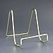 BANBERRY DESIGNS Wire Easel Display Stand Plate Holders - Smooth Plated Brass Metal - 3