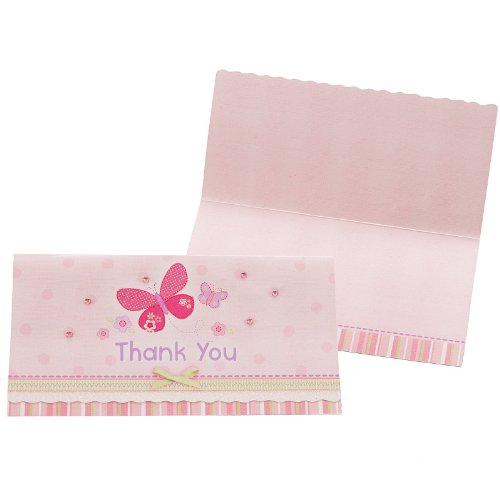 Amscan Carter's Baby Girl Thank-You Notes (8)