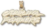 Carolina Panthers Solid 10K Gold ''CAROLINA PANTHERS'' 1/2'' Pendant