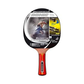 Donic Schildkr�t Waldner 900 - Raquette pour tennis de table avec DVD d'apprentissage (import) - Noir/ Rouge