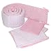 Sleeping Partners Home Fashions Pink Three-Piece Cable Knit Porta-Crib Set