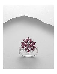 Ruby Ring In 92.5 Sterling Silver