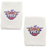 NBA adidas Phoenix Suns White Team Logo Wrist Sweatband