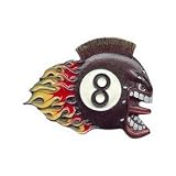 Flaming 8 Ball Belt Buckle by Bergamot