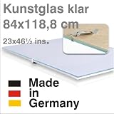 Bilderhalter rahmenlos, Clip-Rahmen 84x118,8cm DIN A0 mit bruchsicherem Kunstglas klar