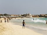 Beach at Santa Maria, Sal (Salt), Cape Verde Islands, Africa Photographic Poster Print by R H Productions, 24x18