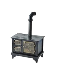 Dollhouse Miniature Antique Cast Iron Stove