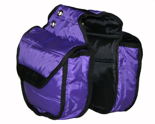 Western Saddle Bag Quilted Insulated Padded Purple