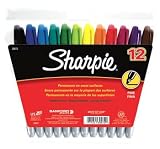 Sharpie Fine Point Permanent Markers, 12 Colored Markers(30072)