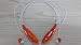 WONFAST® Wireless Music A2dp Stereo Bluetooth Headset Universal Vibration Neckband Style Headset Earphone Headphone for iPhone Cellphones Enabled Bluetooth (orange)