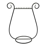 NECKLACE DISPLAY / HOLDER - HARP SHAPE - BLACK METAL ~ 18 SETS OF HOOKS and SHIPS FREE!!!