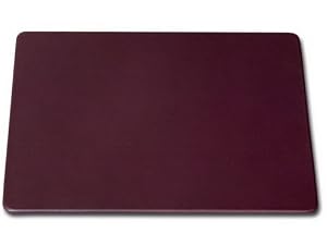 Burgundy Leather 17x14 Conference Pad Wrapped-Edge