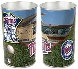 Minnesota Twins 15" Official Logo Waste Basket