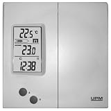 UPM HTM611AH 110-Volt/220-Volt High Voltage Systems Electric Heating 7-Day Programmable Thermostat, White