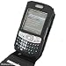 DURAGADGET Flip top leather case + belt clip for Palm Treo 680 750 750v