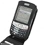 DURAGADGET Flip top leather case + belt clip for Palm Treo 680 750 750v