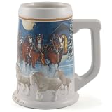 Budweiser Clydesdale Collectible Holiday Beer Stein