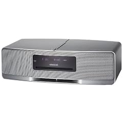 Kenwood K-323-S Kompaktanlage (iPod-Dock, USB 2.0) silber