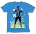 A-Team Mr. T Standing With Stars Blue T-shirt