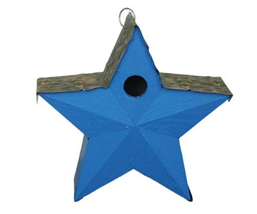 Barnstorm Country Star Birdhouse Blue