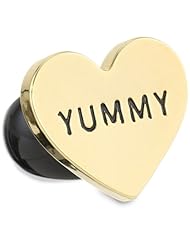 Betsey Johnson "Status" "YUMMY" Heart Ring, Size 7.5