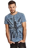 Pepe Jeans London Camiseta Manga Corta Refine Ip (Azul Índigo)