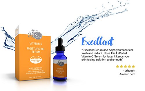 LeParfait Vitamin C Serum For Face--THE BEST Vitamin C Serum For Your Face Contains Vitamin C + Hyaluronic Acid Anti-Wrinkle Anti-Aging Serum For A Radiant & More Youthful Glow!