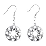 EXP Sterling Silver Sunlight Dangle Earrings