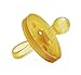 MEDIUM 6-12 months, Natursutten BPA-Free Natural Rubber Pacifier, Rounded Nipple 6-12 mo