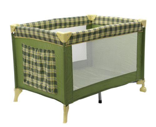 Buy Low Price Cozy Dream On Me Full Size Play Yard, Green 435-O