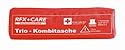 RFX + Care FA200-5450716 TRIO Kombitasche rot, Erste Hilfe nach DIN 13164 + Warndreieck ECE + Warnweste EN 471