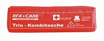 RFX + Care FA200-5450716 TRIO Kombitasche rot, Erste Hilfe nach DIN 13164 + Warndreieck ECE + Warnweste EN 471