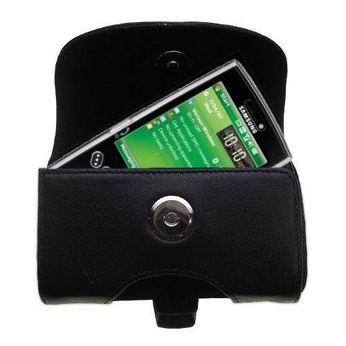 Horizontal Leather Case with Belt Clip/Loop for the Samsung SCH-i760