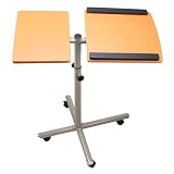 Laptop Notebook Rolling Table Stand - Light Brown 27.6"-31.5"Height Adjustable Laptop Notebook Rolling Table Stand - Light Brown 27.6"-31.5"Height Adjustable