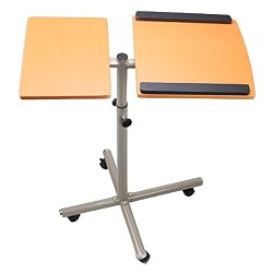 Laptop Notebook Rolling Table Stand - Light Brown 27.6"-31.5"Height Adjustable Laptop Notebook Rolling Table Stand - Light Brown 27.6"-31.5"Height Adjustable