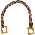 Rope/Rectangle Purse Handle - Two-Tone Brown
