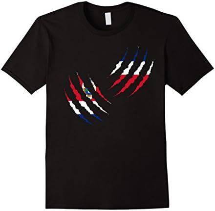 Men's Costa Rica Claw Scratch Camiseta Tica best Tshirt XL Black