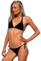 black-bikini-2 Connected Halter Top And Rio Tie Bikini (Black) Bikini Top: M \ Bottom: S