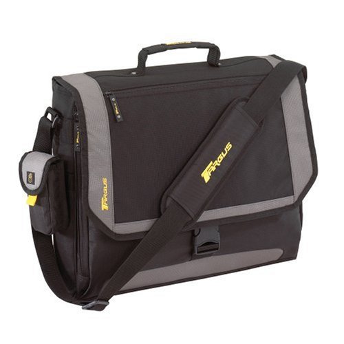 Childrens Toyshop  Electronics : Targus XL Metro Messenger Laptop bag Black & Sliver  17"