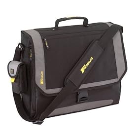 Targus XL Metro Messenger Laptop bag Black & Sliver  17"