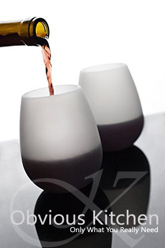 Obvious Kitchen unbreakable silicone wine glasses set of 2 includes a wine stopper pourer wine accessories glamping party outside activity
