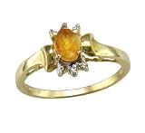 .44 ct. Citrine and Diamond Accent Ring
